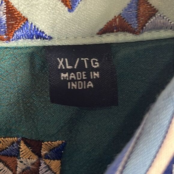 🔥🔥 ROBERT GRAHAM Designer Button Down LS Shirt Men Sz XL (fits Lg) - EXCELLENT - Picture 9 of 10